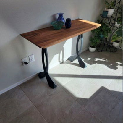 Console Table Legs 207 Curva 28" H Metal Furniture for Modern Custom Style