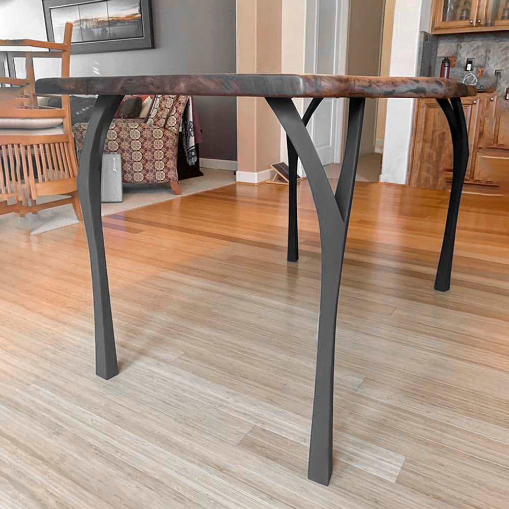 Counter & Bar Table Legs 606 Faras for Live Edge Tabletop