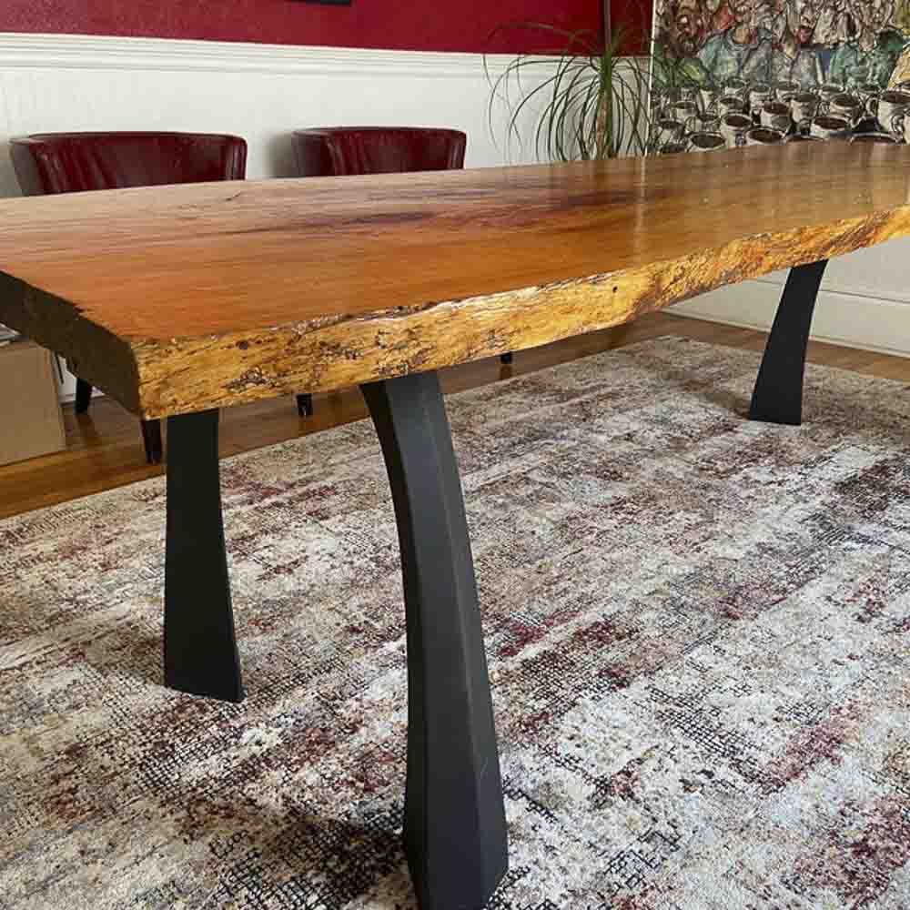 Furniture Legs 419 Nura 28" H Metal Modern Dining Table Legs