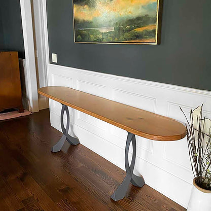 Console Table Legs 207 Curva 28" H Metal Furniture for Modern Custom Style