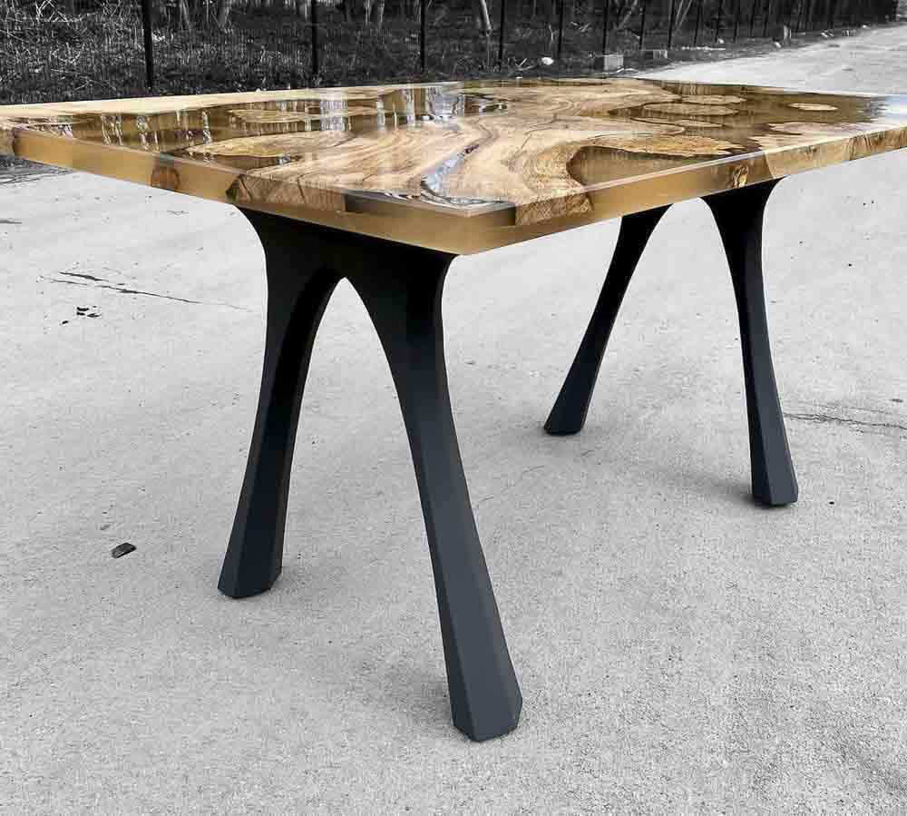 Table Legs 414 Hatty 28" H Modern Metal Table Legs