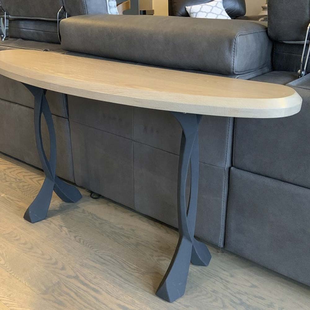 Console Table Legs 207 Curva 28" H Metal Furniture for Modern Custom Style