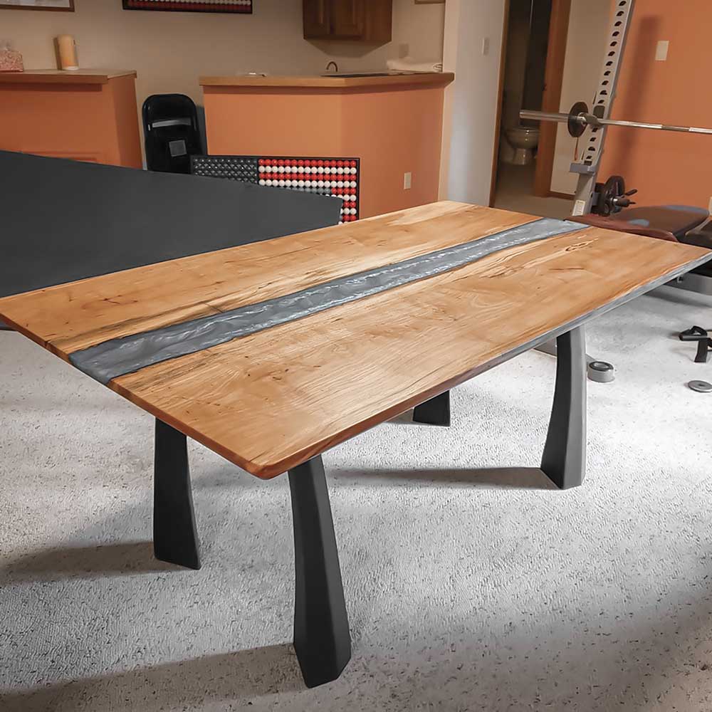 Furniture Legs 419 Nura 28" H Metal Modern Dining Table Legs