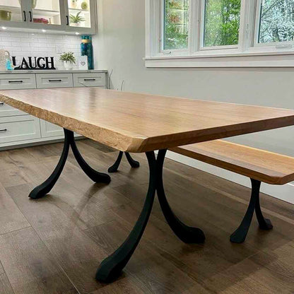 Table Legs 421 Xeni 28.2" H X-Shaped Metal Dining Furniture