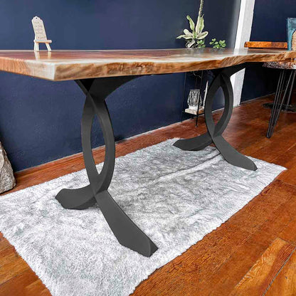 418 Curva 28" H Dining Table Curved Legs