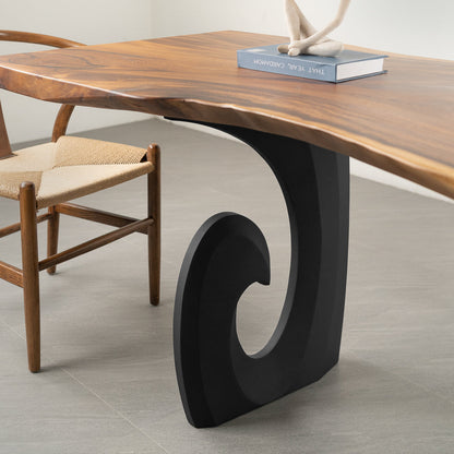 Table Legs 406 Luma 28" H for Modern Dining with Live Edge Tabletop