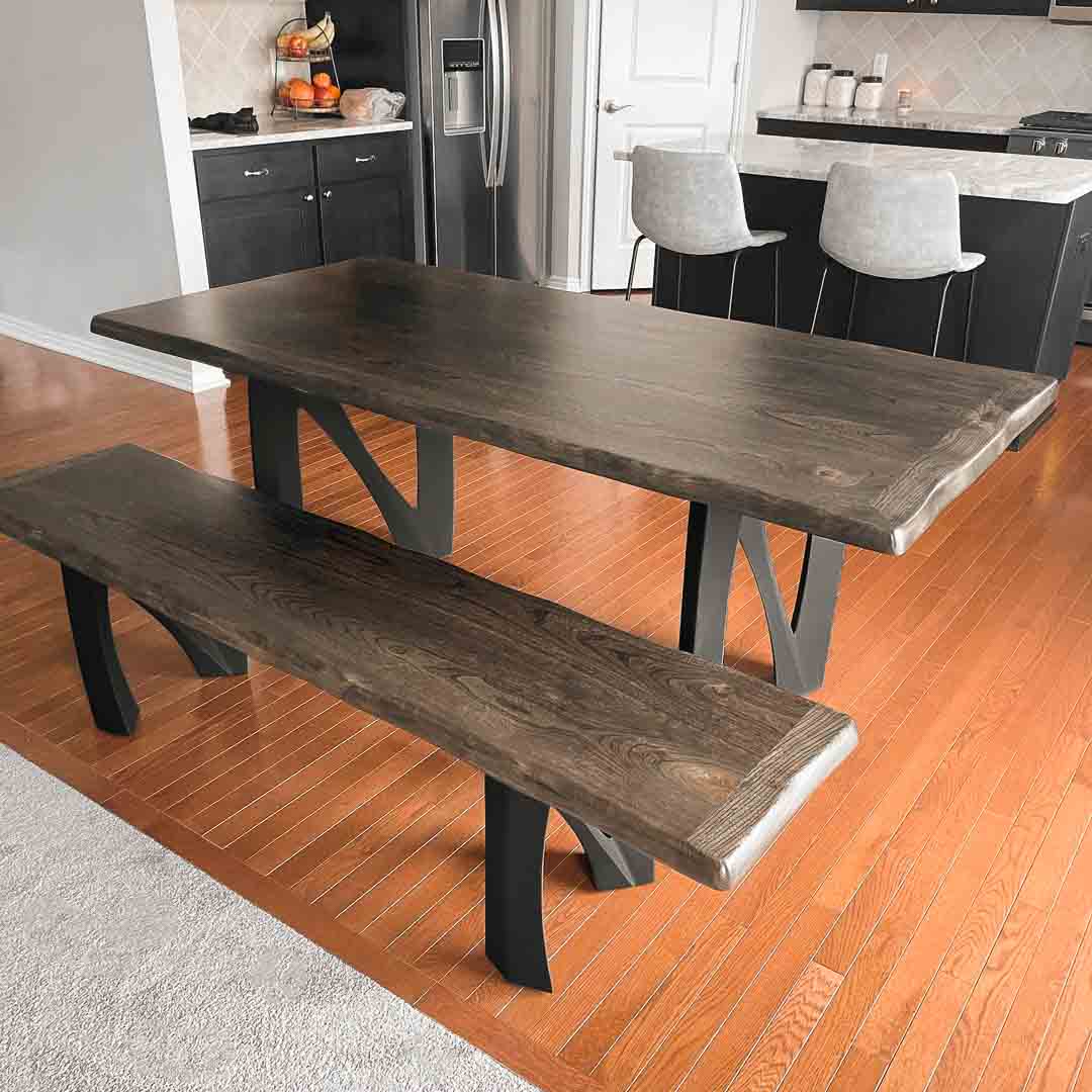 Bench Legs 104 Norah 16" H Mid-Century Modern Style