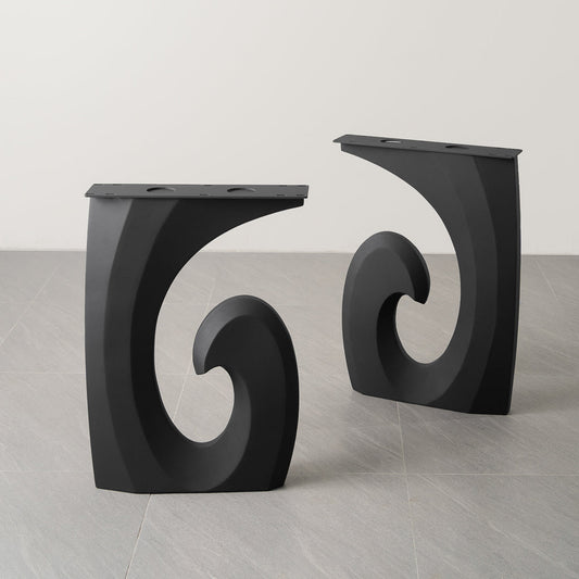 Table Legs 406 Luma 28" H for Modern Dining with Live Edge Tabletop