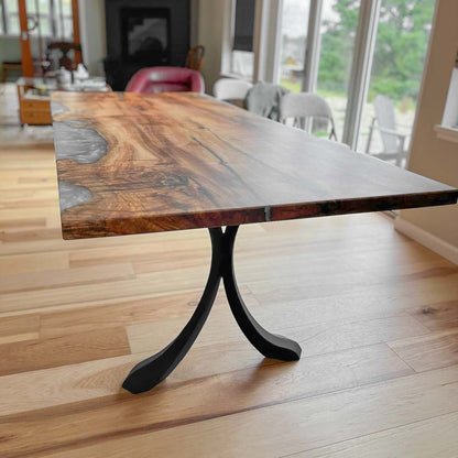 Table Legs 421 Xeni 28.2" H X-Shaped Metal Dining Furniture