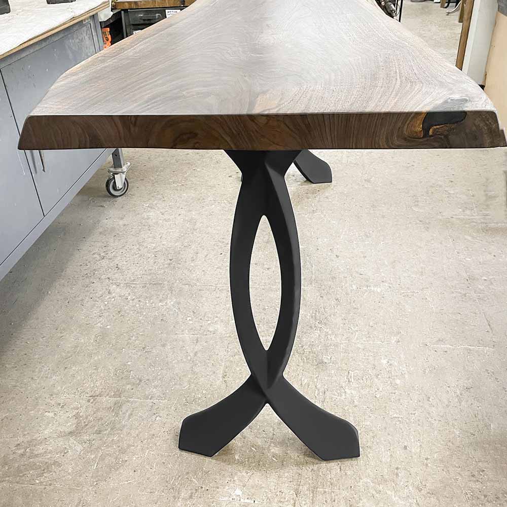 Console Table Legs 207 Curva 28" H Metal Furniture for Modern Custom Style