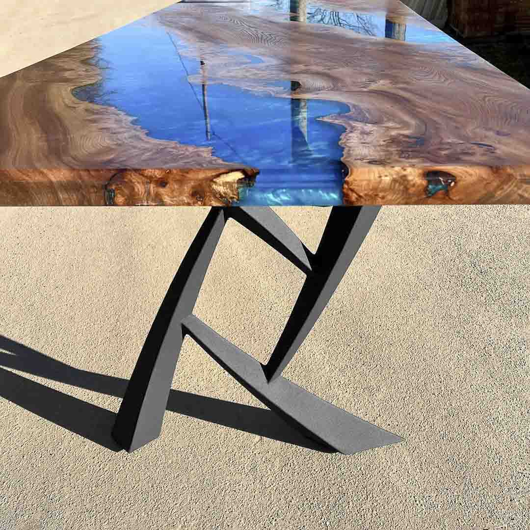 Furniture Legs 411 Draco 28.4" H Metal DIY Dining Table Legs