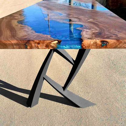 Furniture Legs 411 Draco 28.4" H Metal DIY Dining Table Legs