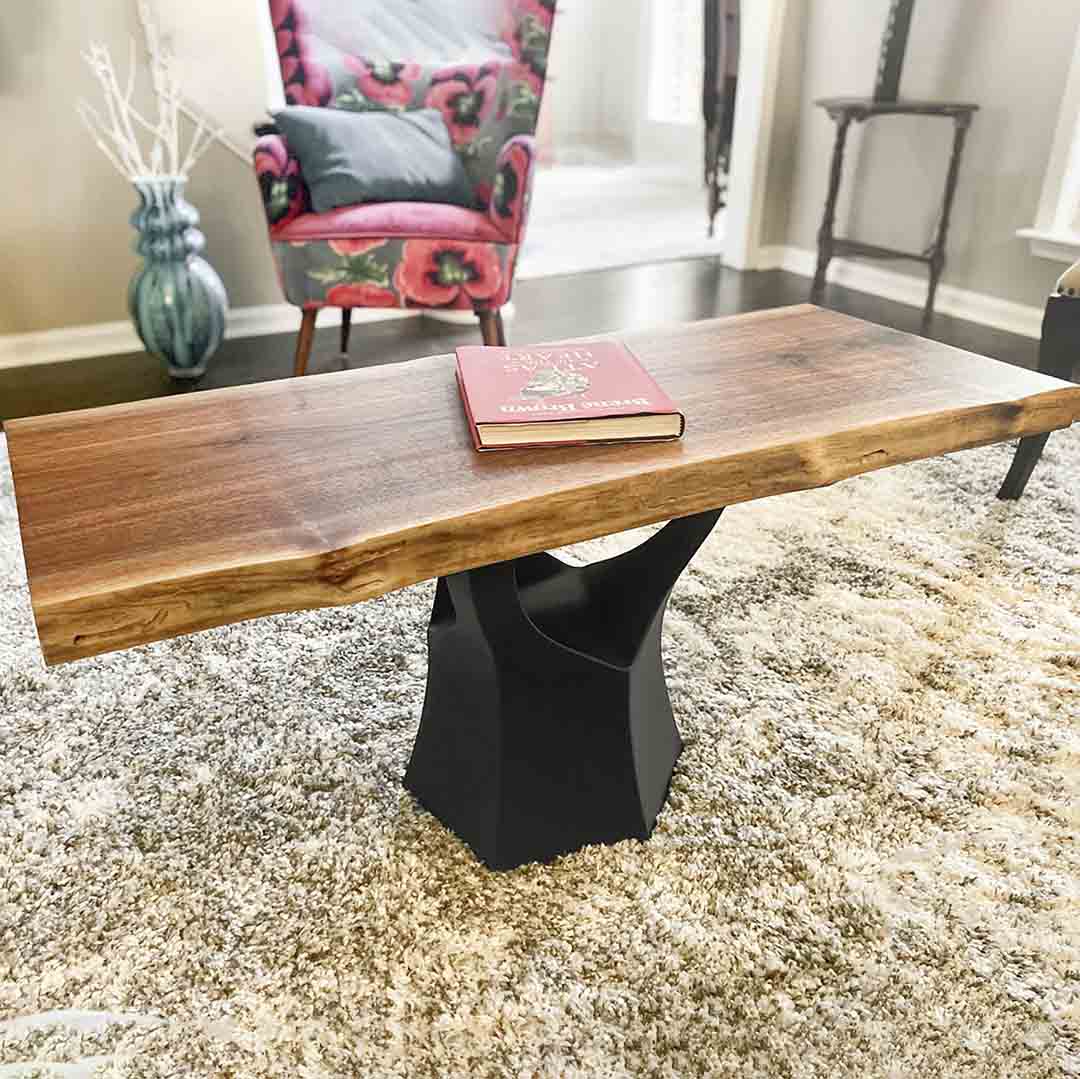 Coffee Table Base 106B Namu 16" H Mid-Century Style for DIY Projects