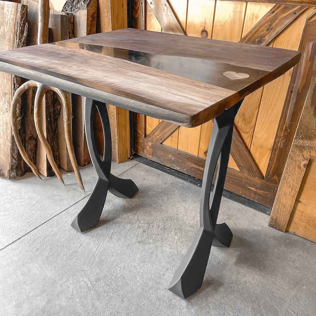 Console Table Legs 207 Curva 28" H Metal Furniture for Modern Custom Style