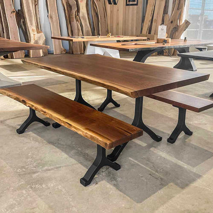 Bench Legs 101 Wishbone 16.3" H Mid-Century Modern Style