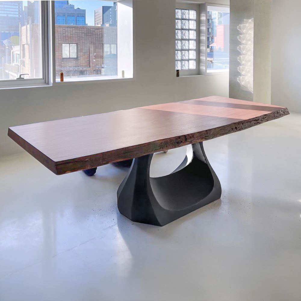 Dining Table Base 302 Uilani 28" H Metal Heavy-Duty Pedestal Stand