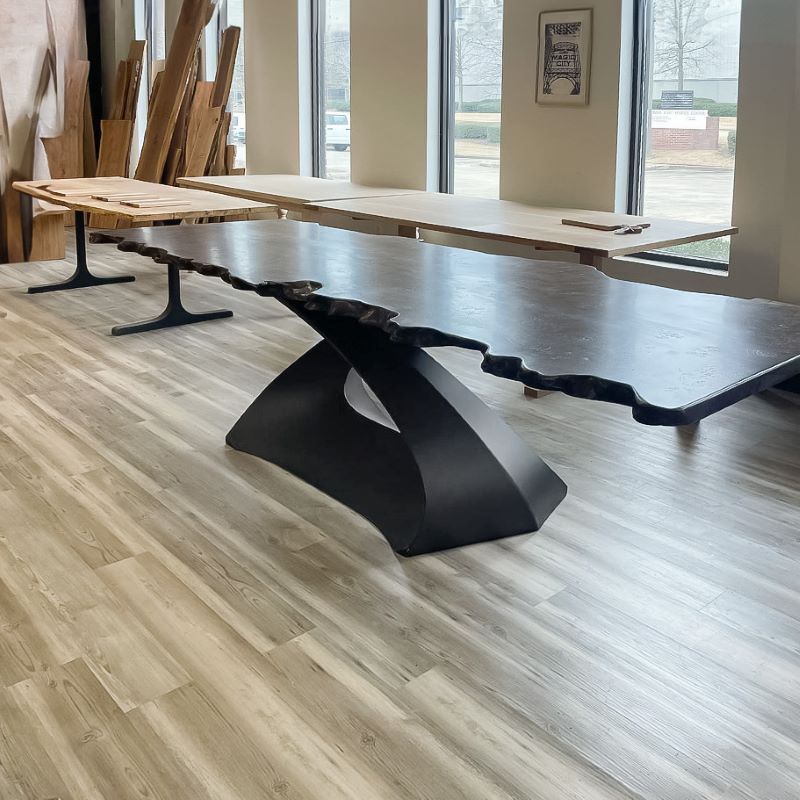 307 Tulipe 28" H Industrial Metal Table Base