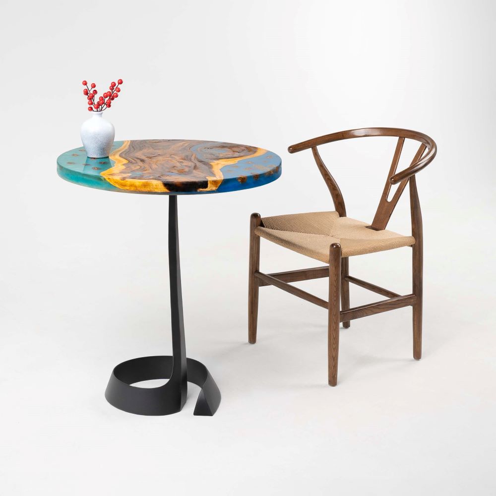 Table Base 331-P1 Python 28.2" H Modern Metal Furniture Legs