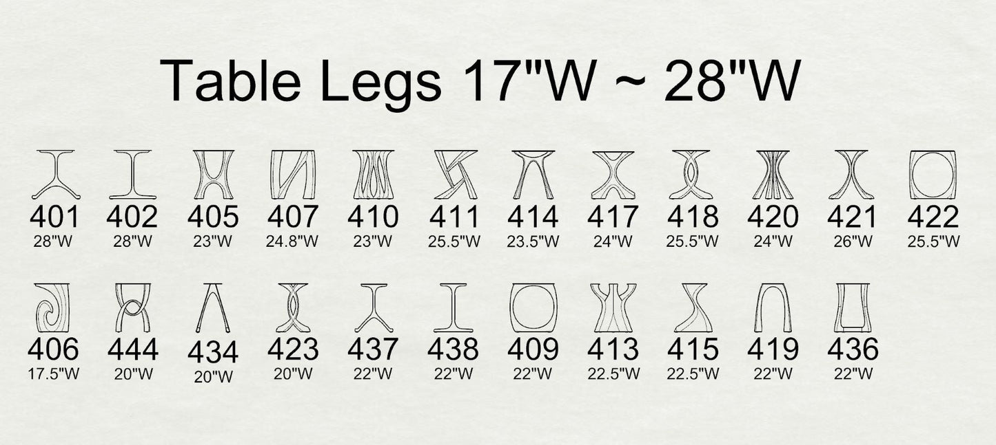 Furniture Legs 407 Norah 28" H Metal DIY Dining Table Legs