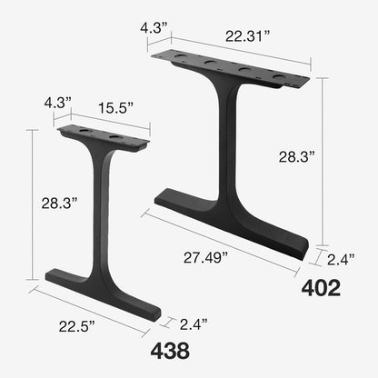 Table Legs 402 Wineglass 28.3" H Modern Dining Furniture Legs