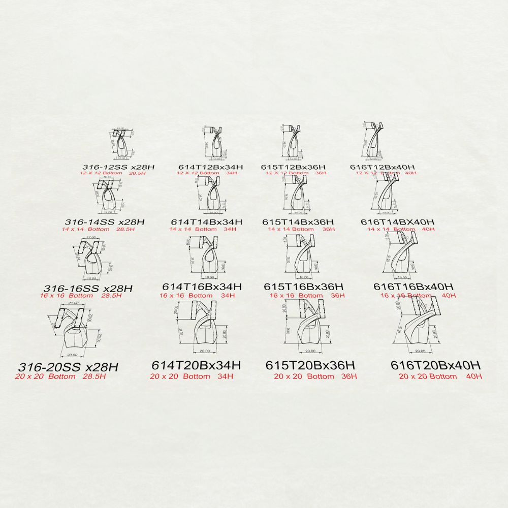 Counter Table Base 614 Tulipe 34" H Mid-Century Modern Style