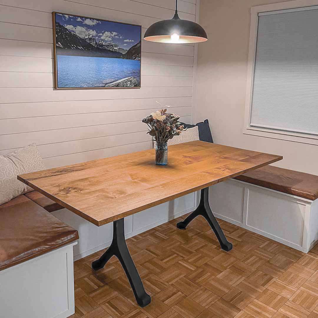 Furniture Legs 401 Wishbone 28.3" H Modern Metal Dining Table Legs